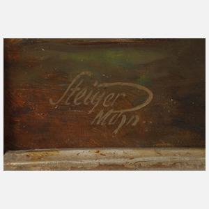 Karl Wallenau Steiger, attr., Klosterbruder beim Wein