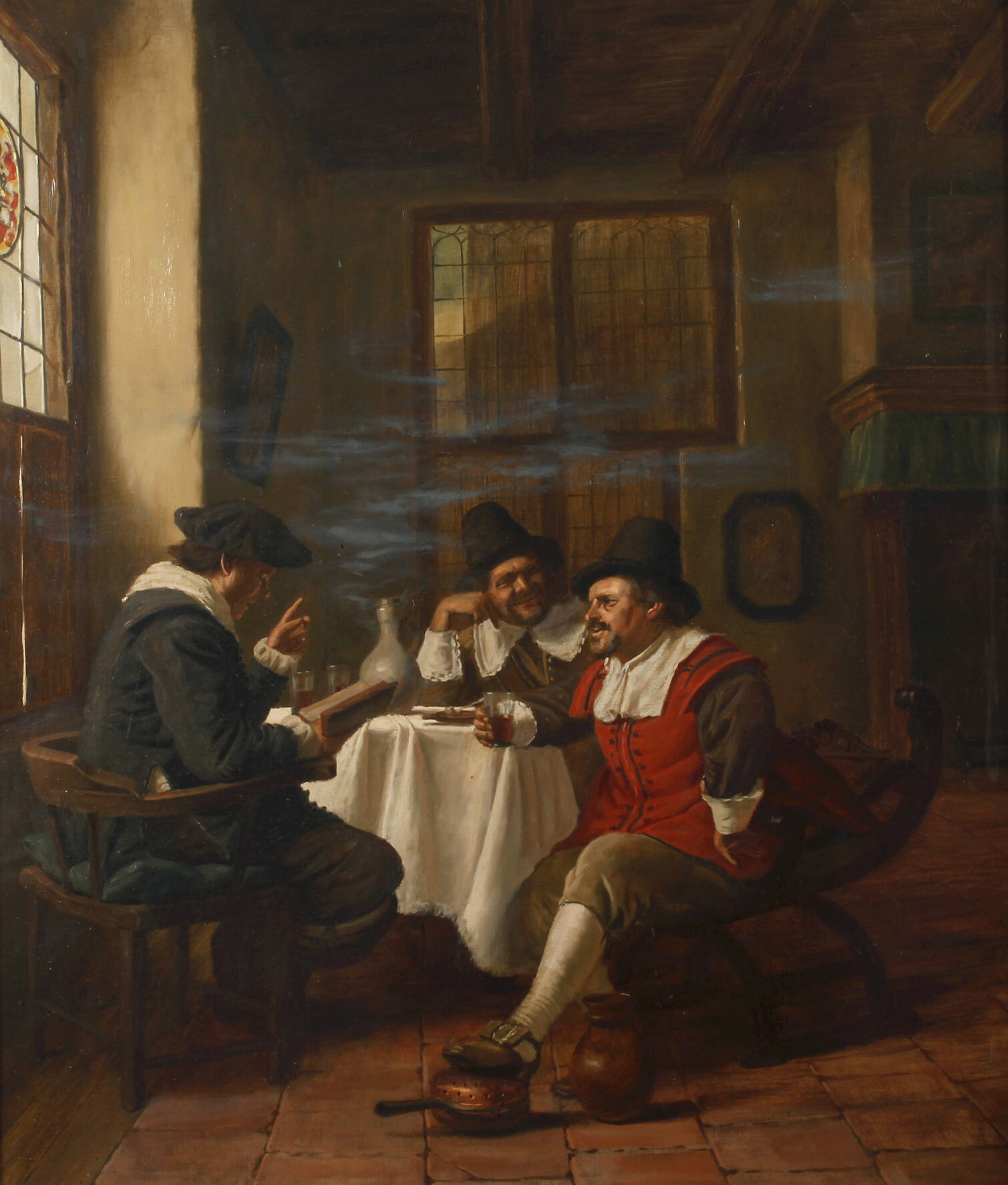 Ernst Stierhof, "Niederländische Herrenrunde"