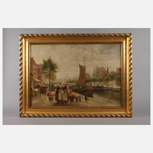 A. F. Stolzenberg, Holländischer Blumenmarkt