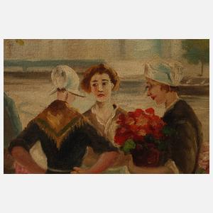 A. F. Stolzenberg, Holländischer Blumenmarkt