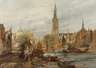 Cornelius Vogel, attr., Hafen in Holland