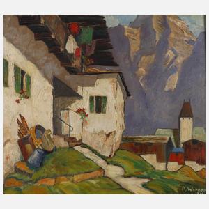 R. Werner, Dorf im Gebirge
