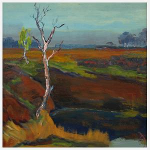 Landschaft mit Birke