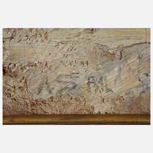 Waldweg mit Schneeresten