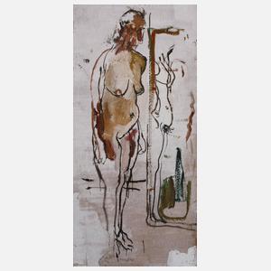 Prof. Fritz Baumgartner, "Vor dem Spiegel"