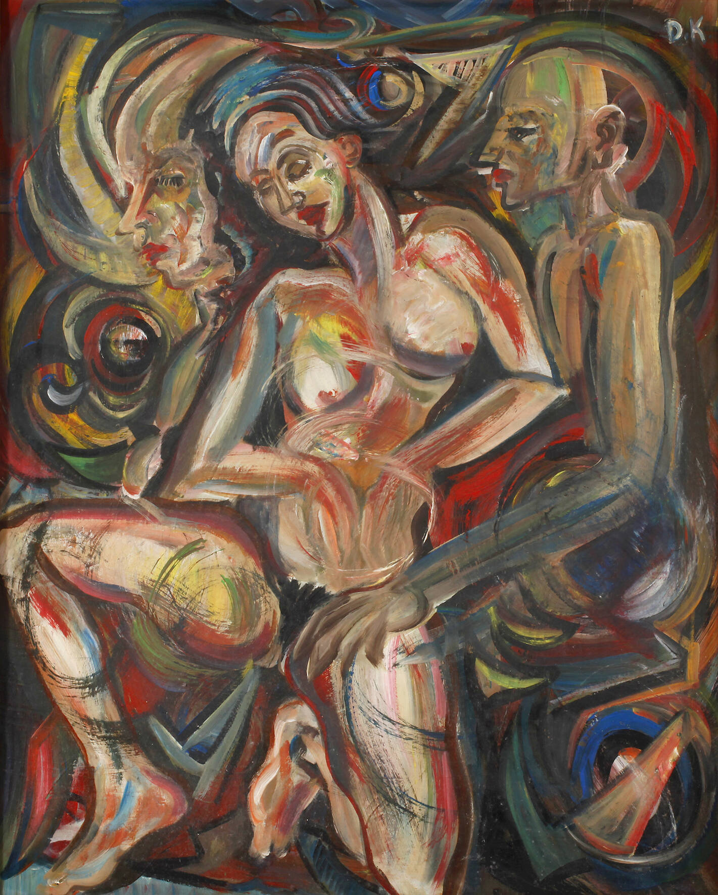 Expressives Liebespaar