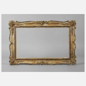 Süddeutscher Biedermeier-Goldstuckrahmen um 1830