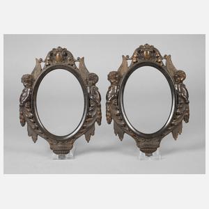 Paar kleine Ovalrahmen