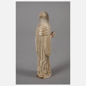 Hornschnitzerei Memento Mori