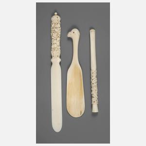 Drei Teile Elfenbein