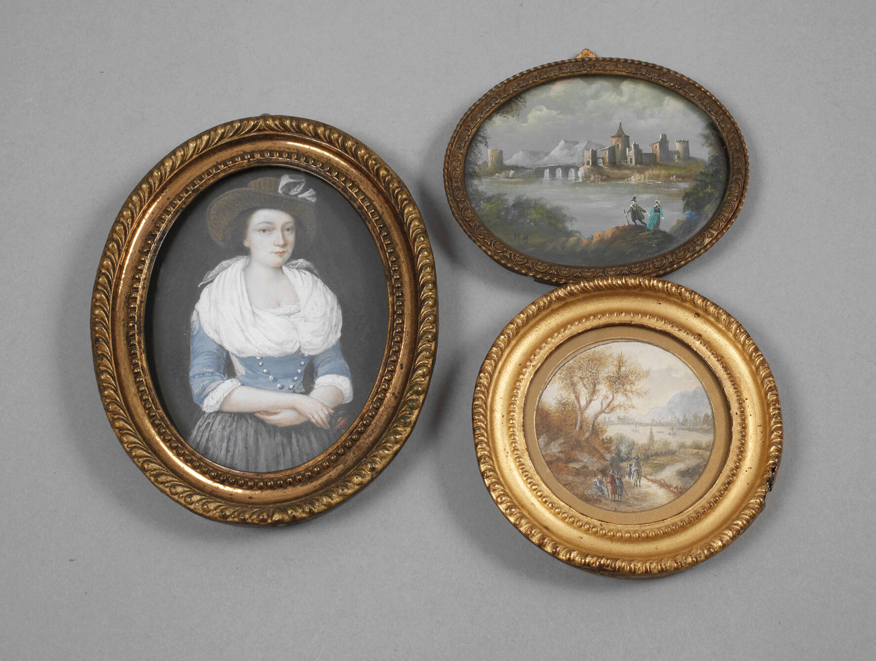 Drei Miniaturmalereien