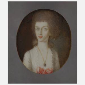 Elfenbeinminiatur Rokoko