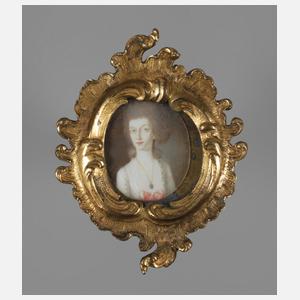 Elfenbeinminiatur Rokoko