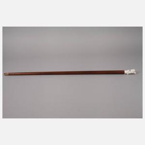 Spazierstock Porzellan