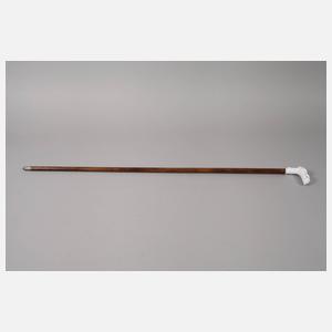 Spazierstock Porzellan