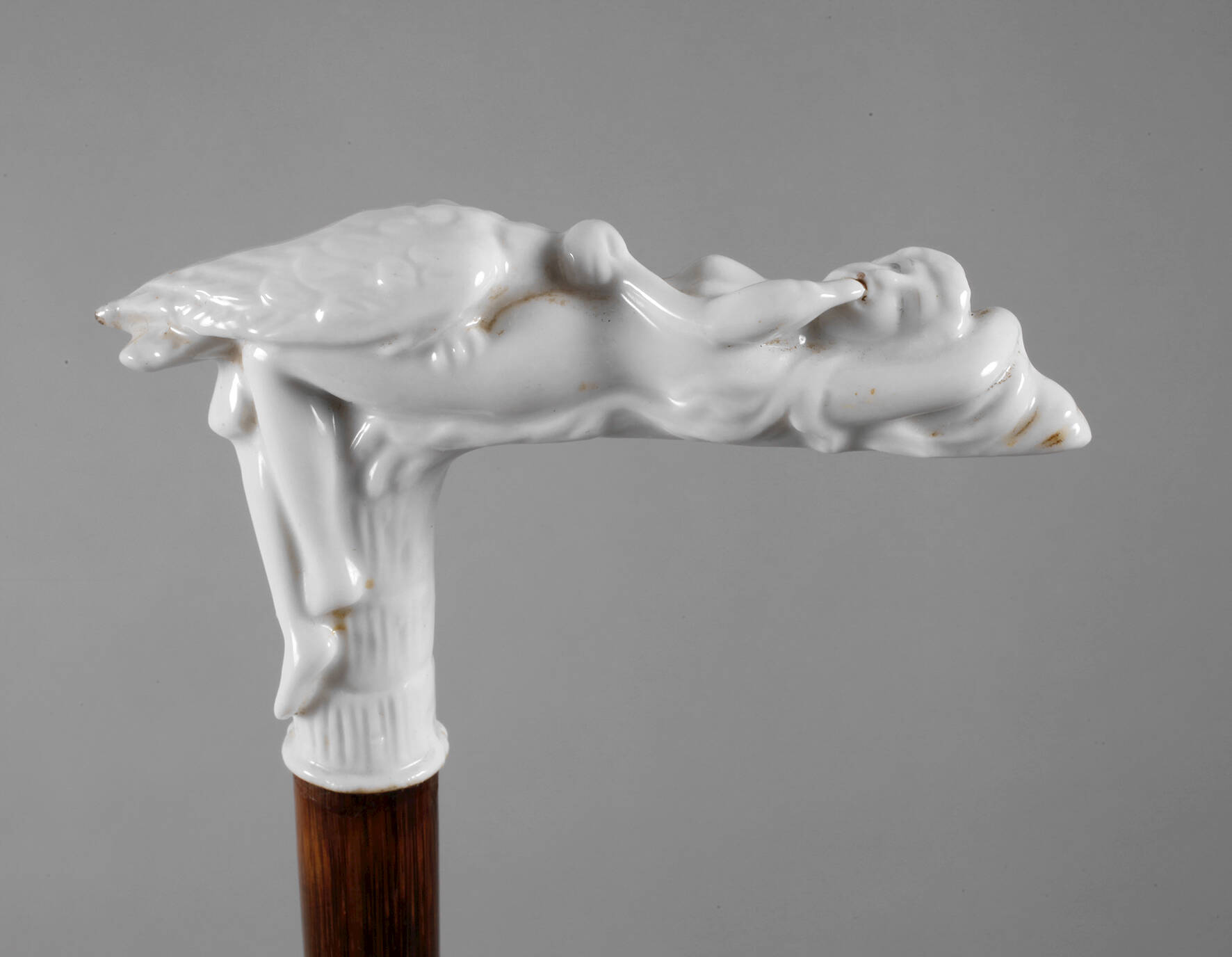 Spazierstock Porzellan