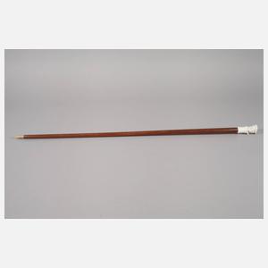 Spazierstock Porzellan