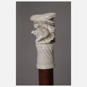 Spazierstock Porzellan