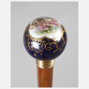 Spazierstock Porzellan