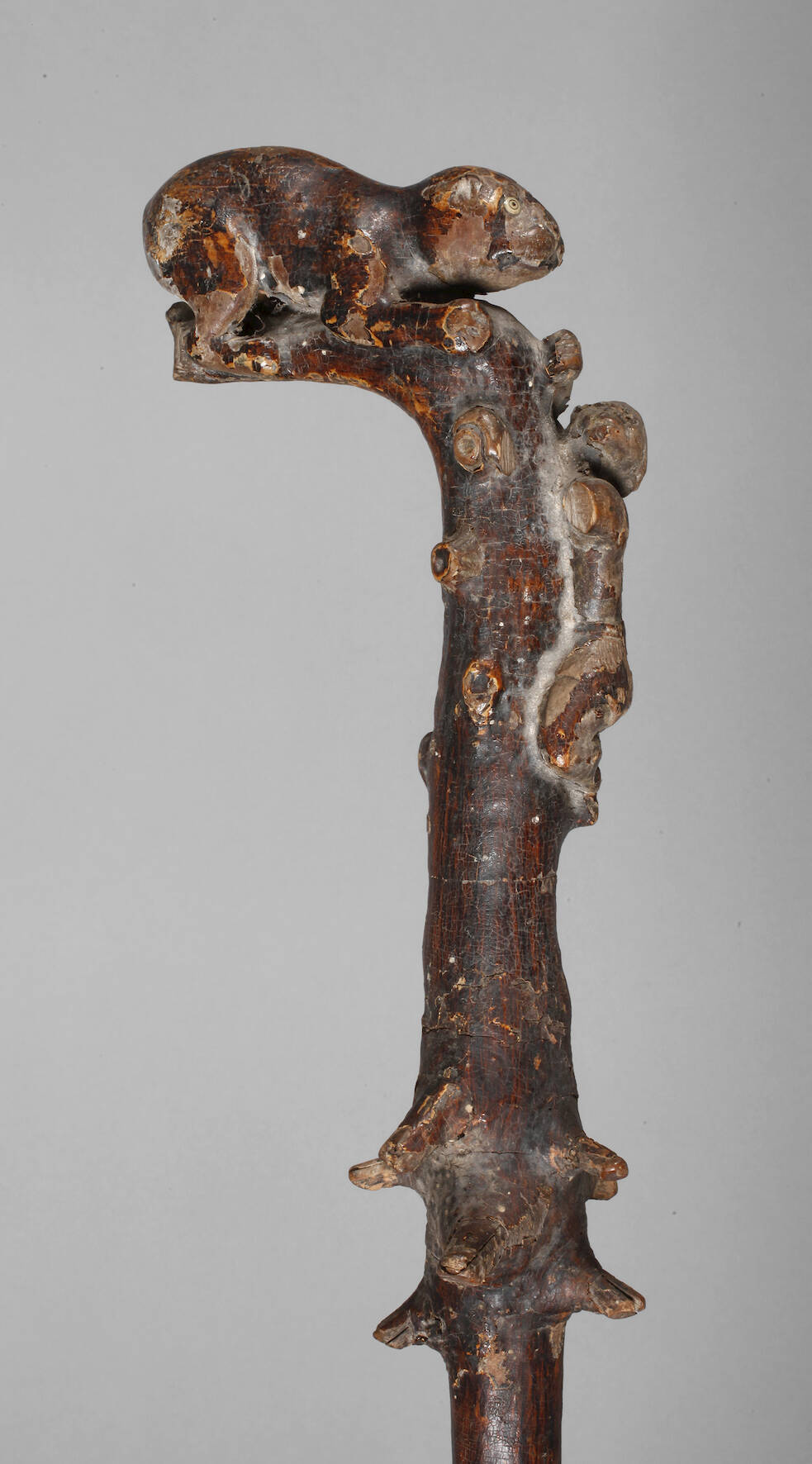 Geschnitzter Spazierstock