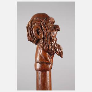 Geschnitzter Spazierstock