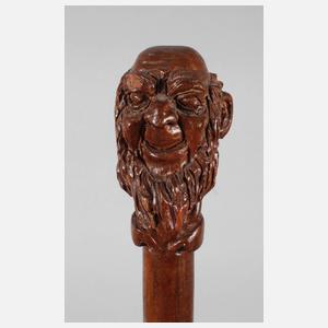 Geschnitzter Spazierstock