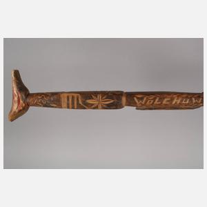 Geschnitzter Spazierstock