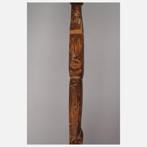 Geschnitzter Spazierstock