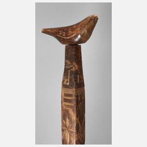 Geschnitzter Spazierstock