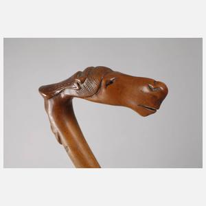 Geschnitzter Spazierstock