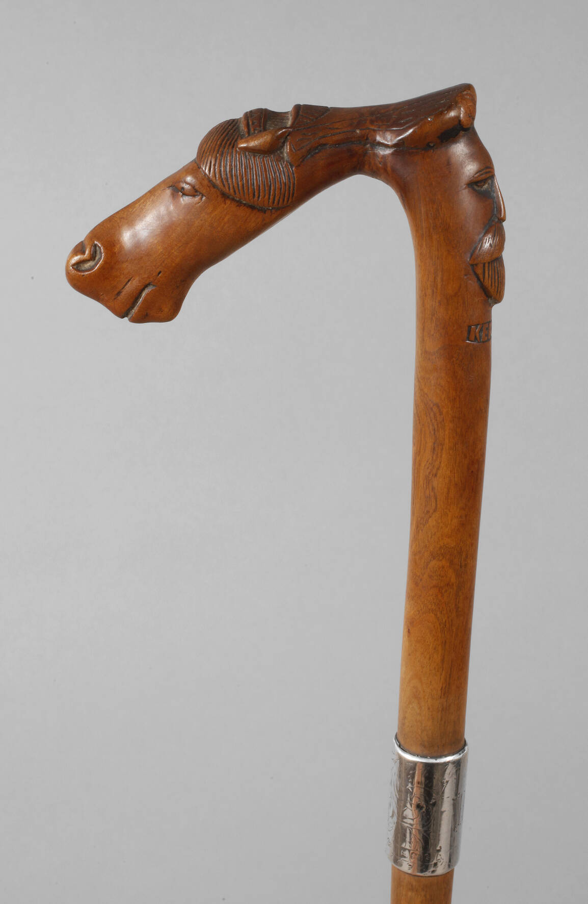 Geschnitzter Spazierstock