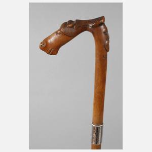 Geschnitzter Spazierstock