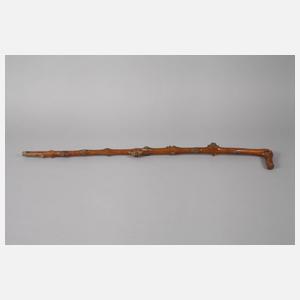 Geschnitzter Spazierstock