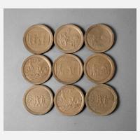 Neun Plaketten Wilhelm Tell111