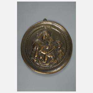 Fünf Bronzeplaketten