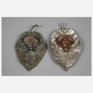 Drei figürliche Wandappliken