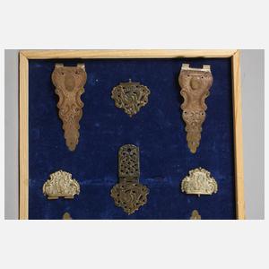 Sammlung barocke Buchschließen