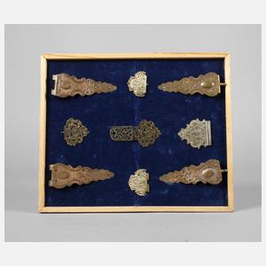 Sammlung barocke Buchschließen