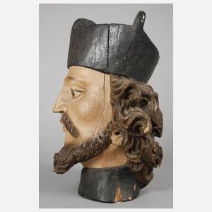 Geschnitztes Heiligenhaupt