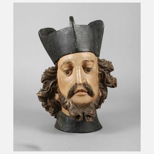 Geschnitztes Heiligenhaupt