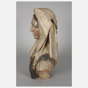 Geschnitzte Heiligenplastik