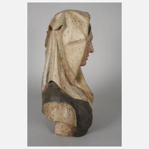 Geschnitzte Heiligenplastik