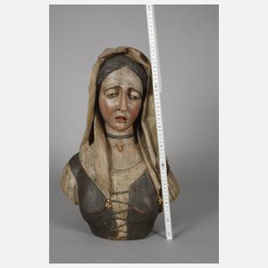 Geschnitzte Heiligenplastik