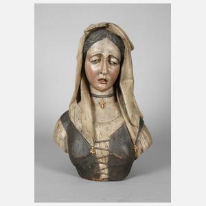 Geschnitzte Heiligenplastik