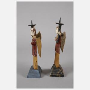 Paar barocke Leuchterengel