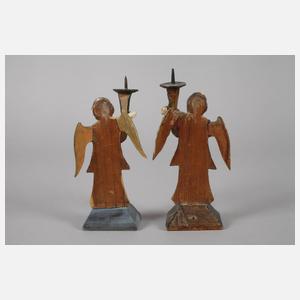 Paar barocke Leuchterengel