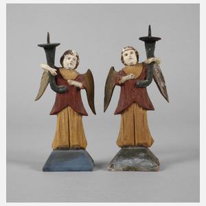 Paar barocke Leuchterengel