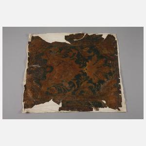 Fragment einer barocken Ledertapete