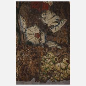 Fragment einer barocken Ledertapete