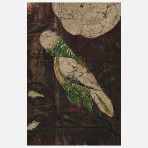 Fragment einer barocken Ledertapete